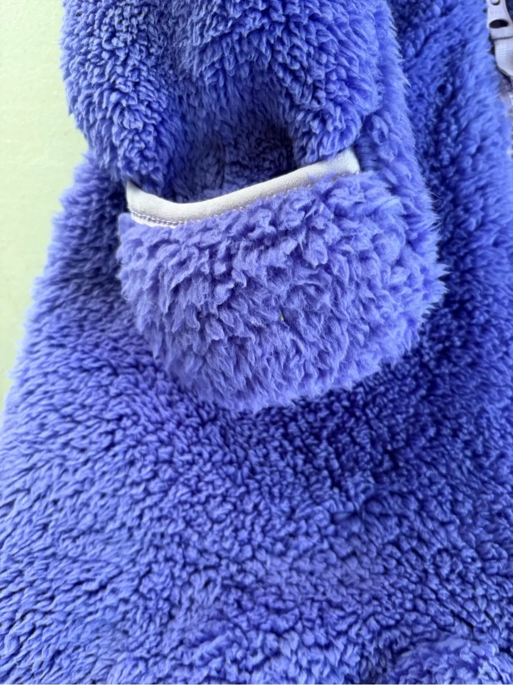 Snozu Purple Fleece Baby Bunting Snowsuit 9-12 Months Fold Over Cuffs